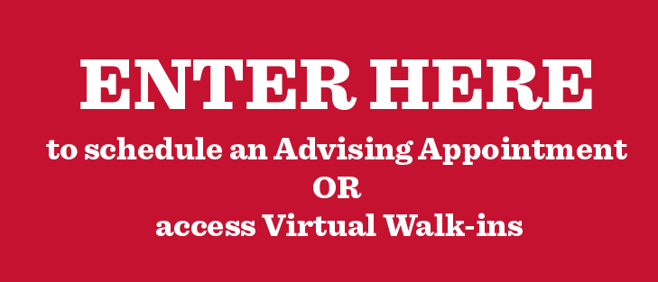 Enter here to schedule an Advising Appointment OR access Virtual Walk-ins