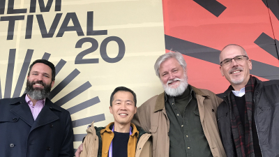 Andrew Patrick Nelson, Lee Isaac Chung, Kevin Hanson and Dean John Scheib at Sundance 2020