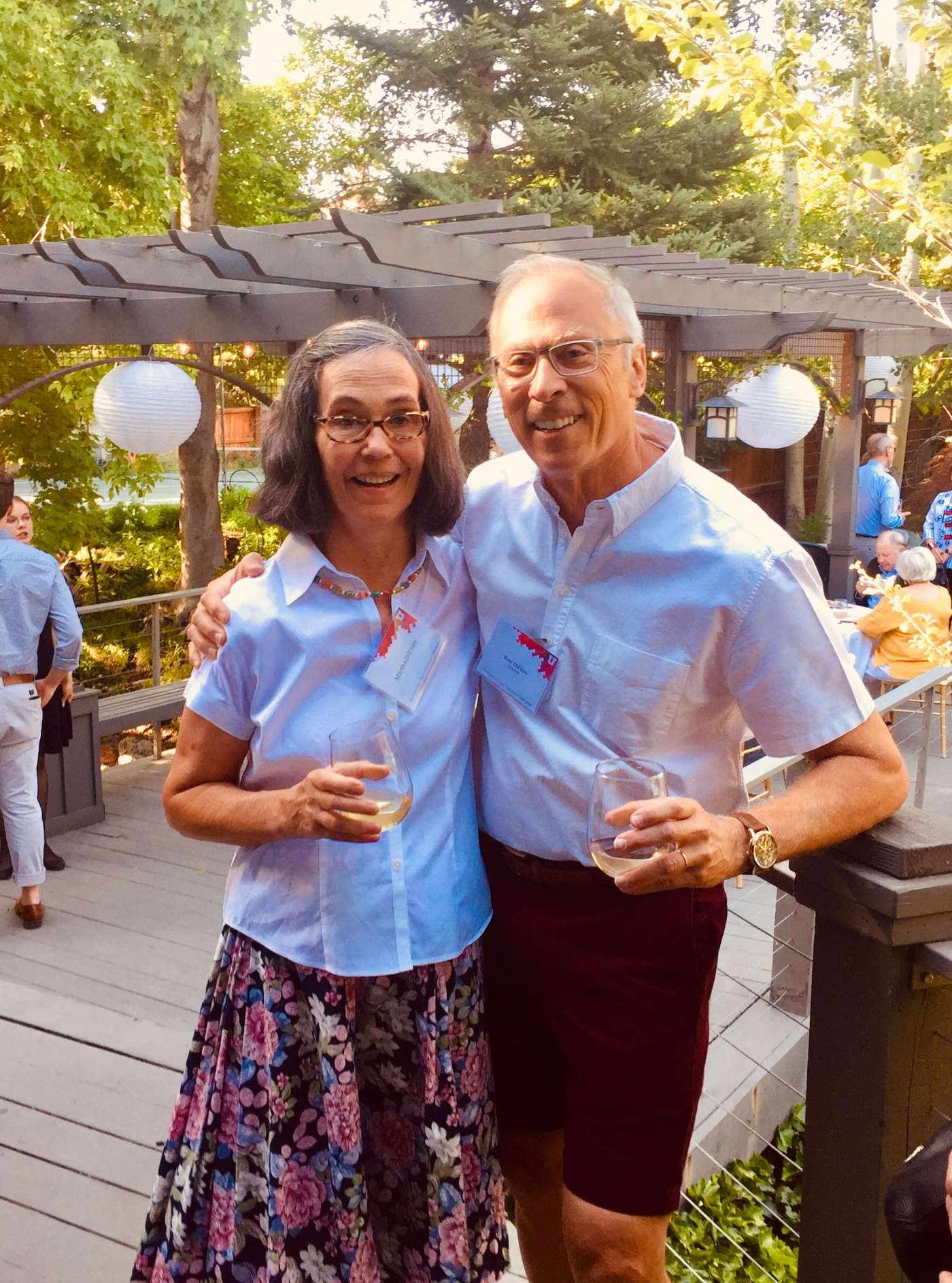 Martha Humphrey and Kent DiFiore at the FAAB Summer Social in 2018